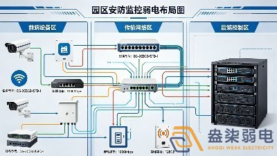 成都園區安防監控整體弱電布局施工